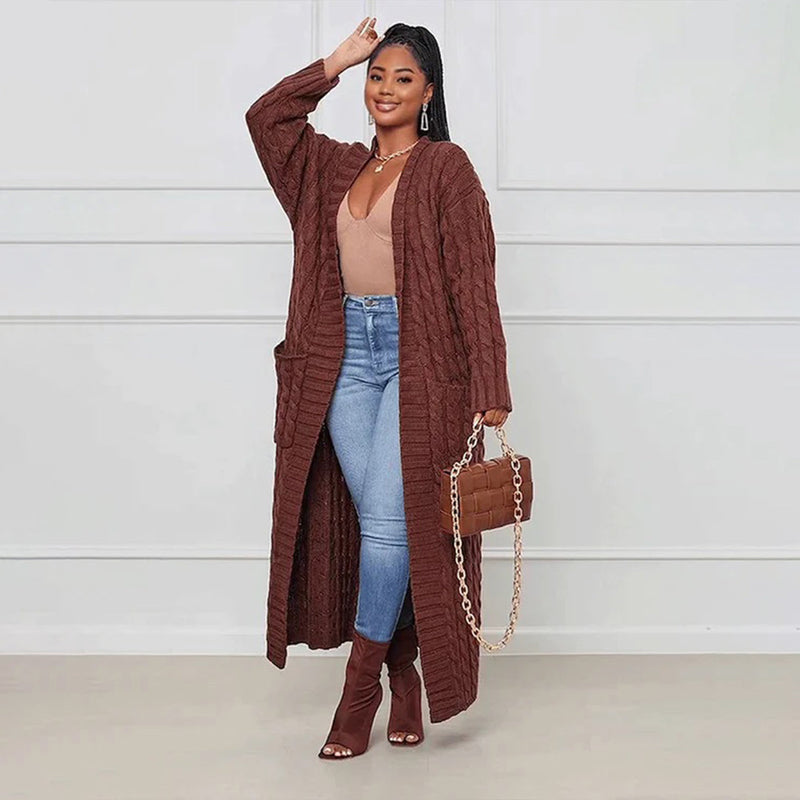Elegante und warme Strickjacke