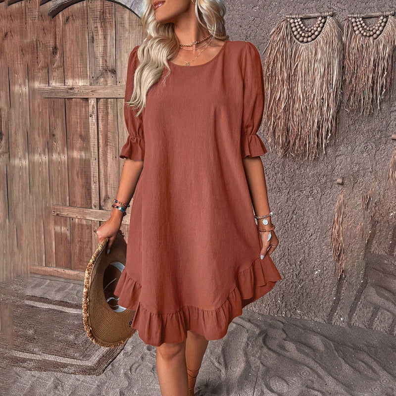 Elegantes Puffärmelkleid für jeden Anlass