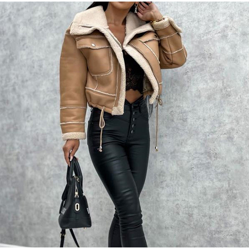 Warme und elegante Pilotenjacke