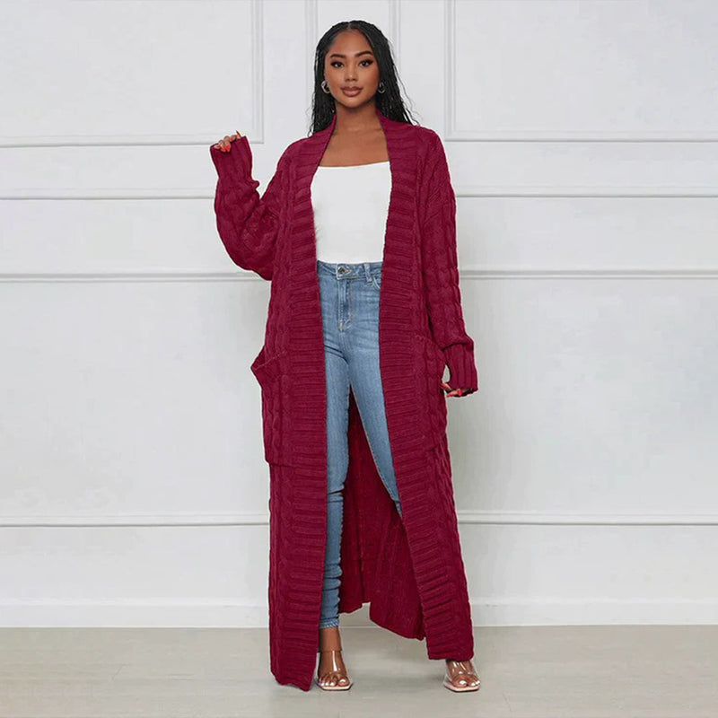 Elegante und warme Strickjacke