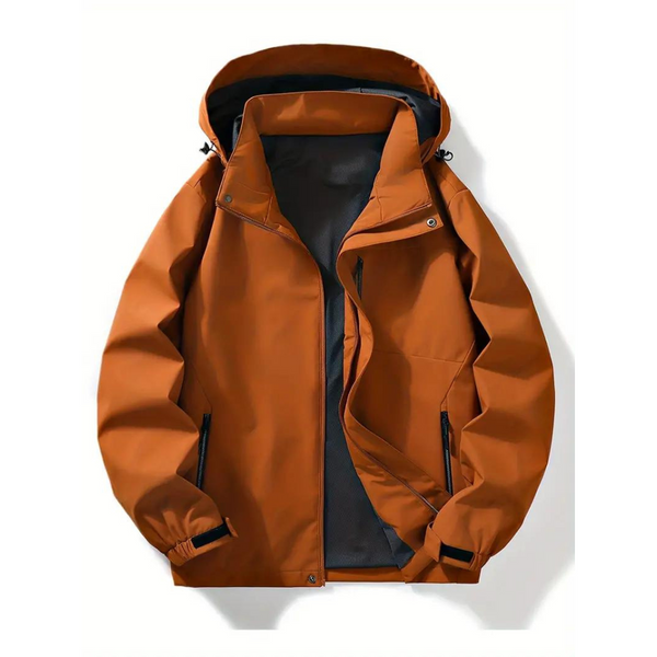 Wasserdichte elegante Jacke mit Kapuze