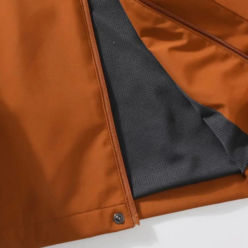Wasserdichte elegante Jacke mit Kapuze