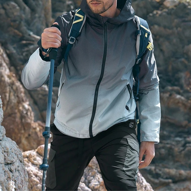 Wasserdichtes Herrenjacke mit Kapuze