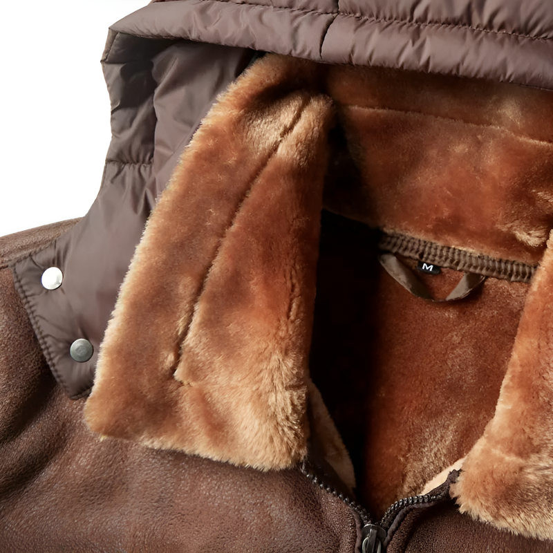 Weicher Hoodie mit Plüschkapuze für Herren