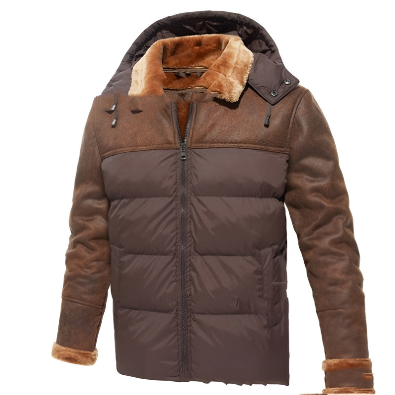 Weicher Hoodie mit Plüschkapuze für Herren