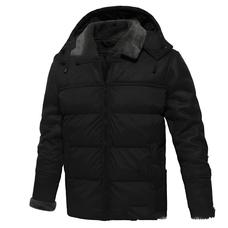 Weicher Hoodie mit Plüschkapuze für Herren