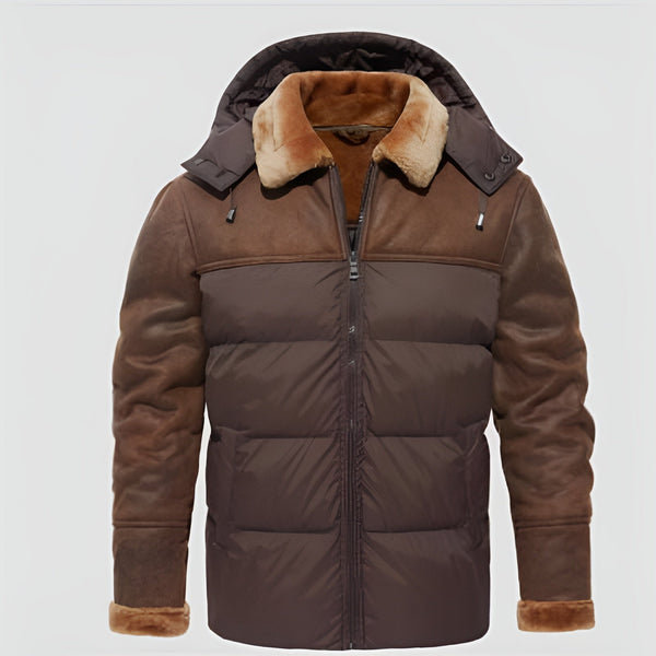 Weicher Hoodie mit Plüschkapuze für Herren