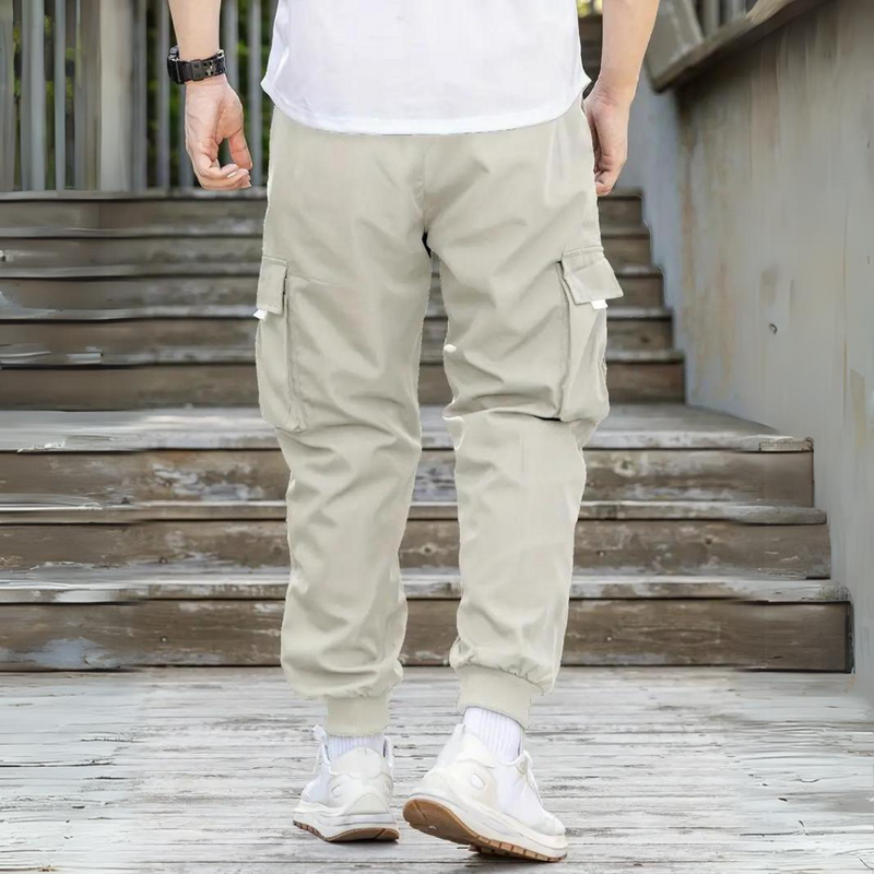 ATHANASIOS - Herren-Cargohose mit Kordelzug