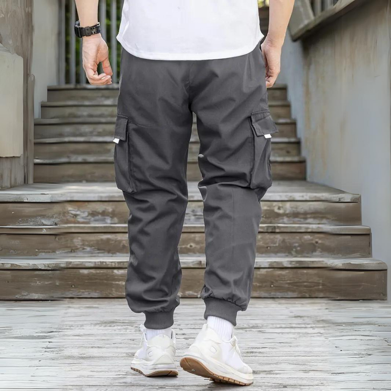 ATHANASIOS - Herren-Cargohose mit Kordelzug