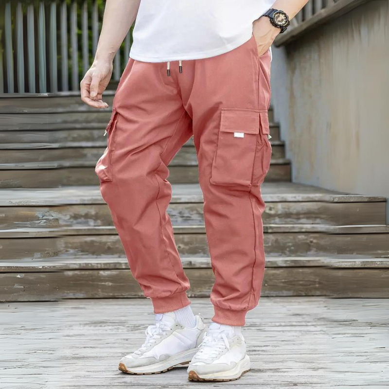 ATHANASIOS - Herren-Cargohose mit Kordelzug