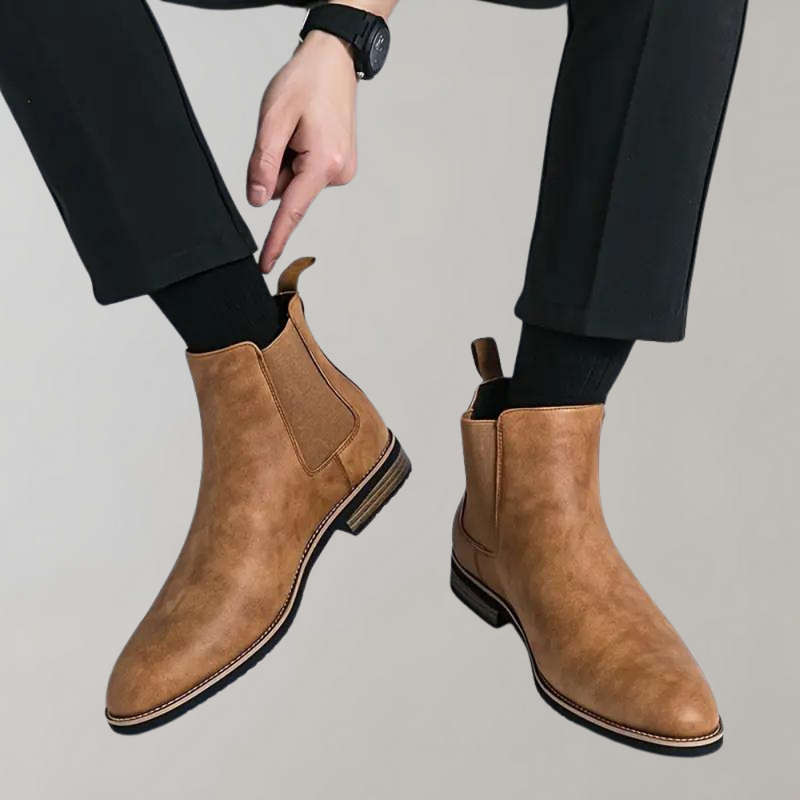 Elegante hochschaft Chelsea-Herrenstiefel