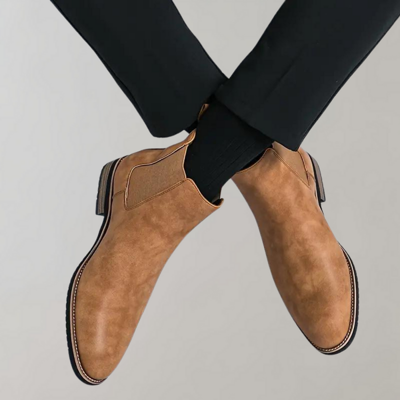 Elegante hochschaft Chelsea-Herrenstiefel
