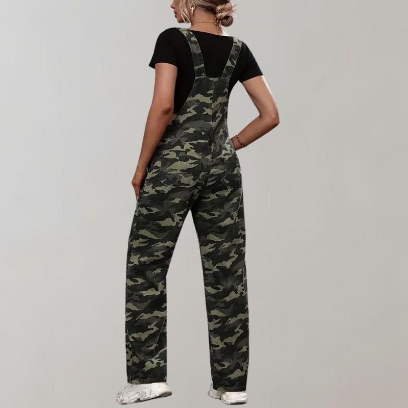 Bequemer und stilvoller Camouflage Damen Jumpsuit