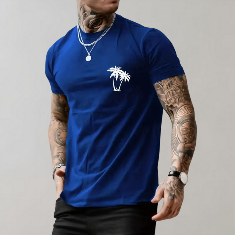 Lenn - Palmbaum-Grafik Herren T-Shirt