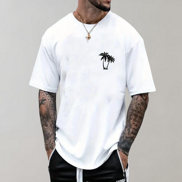Lenn - Palmbaum-Grafik Herren T-Shirt