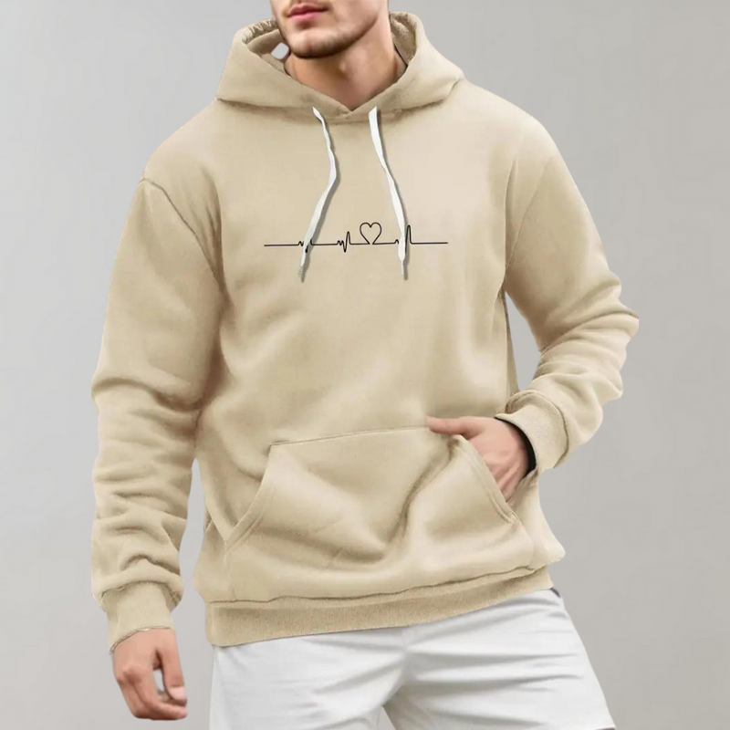 Stylischer und bequemer kleiner Herz-Kapuzenpullover
