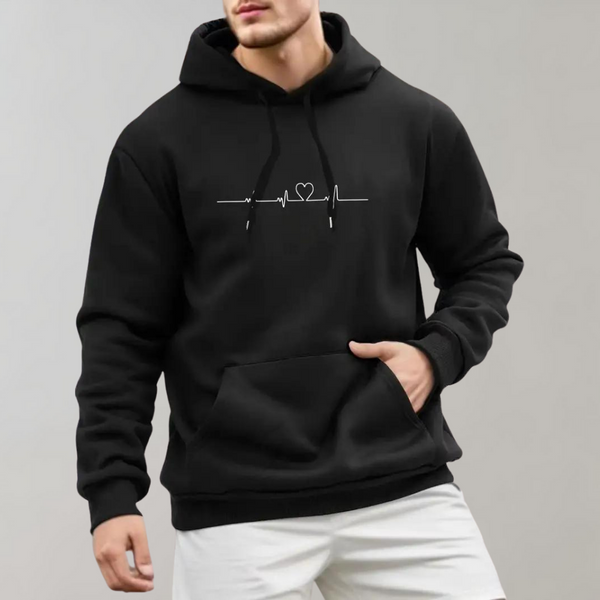 Stylischer und bequemer kleiner Herz-Kapuzenpullover