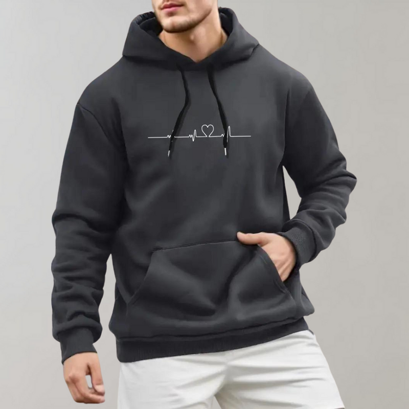 Stylischer und bequemer kleiner Herz-Kapuzenpullover