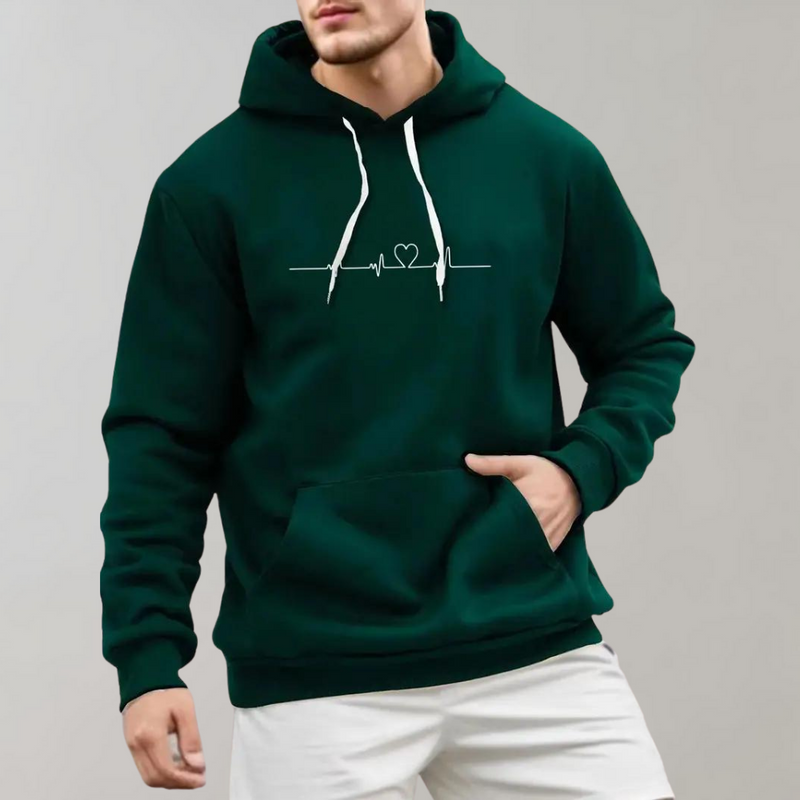 Stylischer und bequemer kleiner Herz-Kapuzenpullover