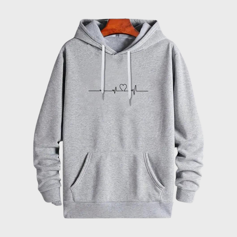 Stylischer und bequemer kleiner Herz-Kapuzenpullover