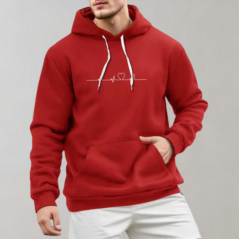 Stylischer und bequemer kleiner Herz-Kapuzenpullover
