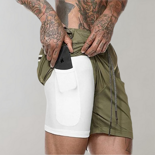 Elliot - 2-in-1 Fitness-Herrenshorts