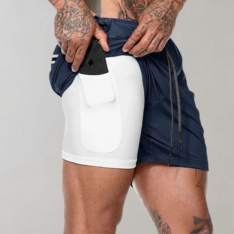 Elliot - 2-in-1 Fitness-Herrenshorts