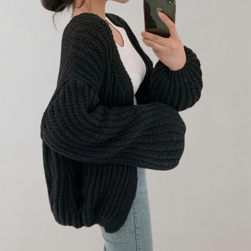 Elegante und bequeme Damen-Strickjacke