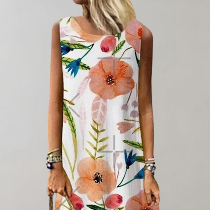 Elegante blumige Sommerkleid für stilbewusste Frauen
