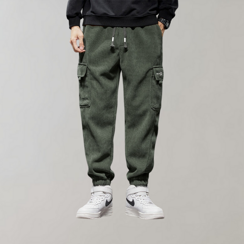 Osvald - Lässige Cord-Cargo-Hose für Herren