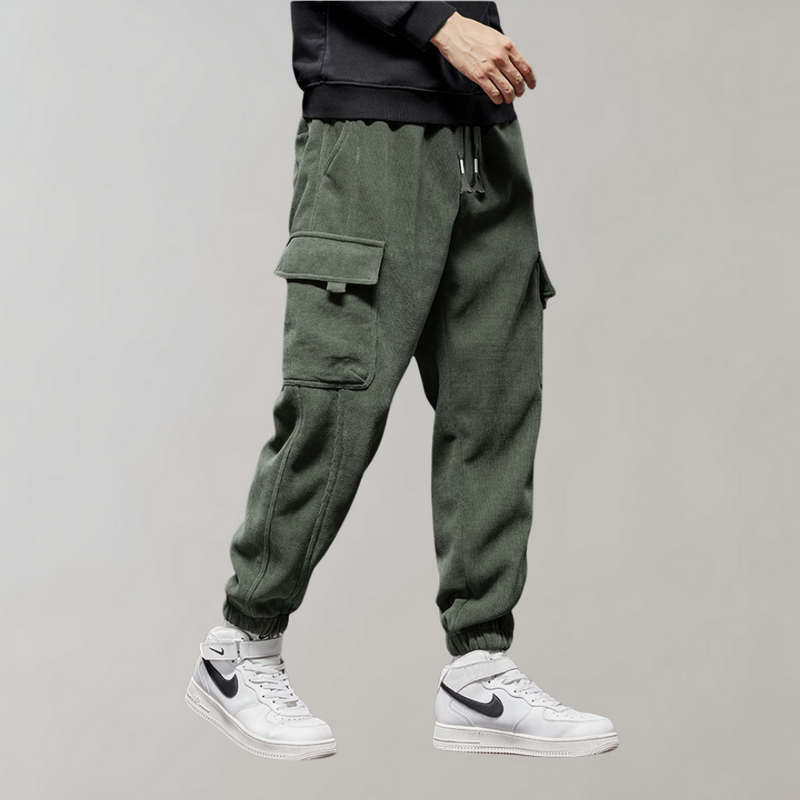 Osvald - Lässige Cord-Cargo-Hose für Herren