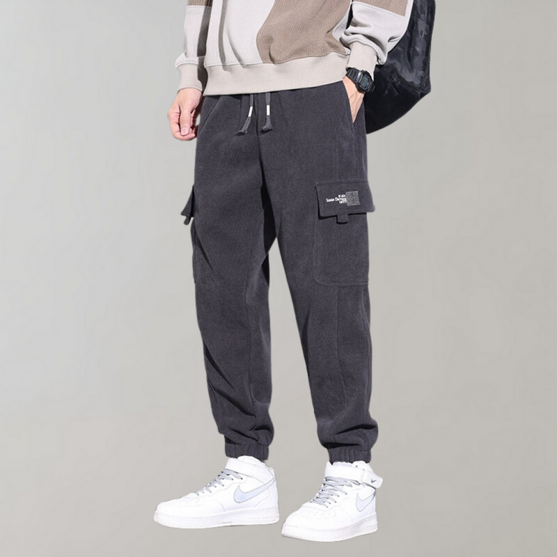 Osvald - Lässige Cord-Cargo-Hose für Herren