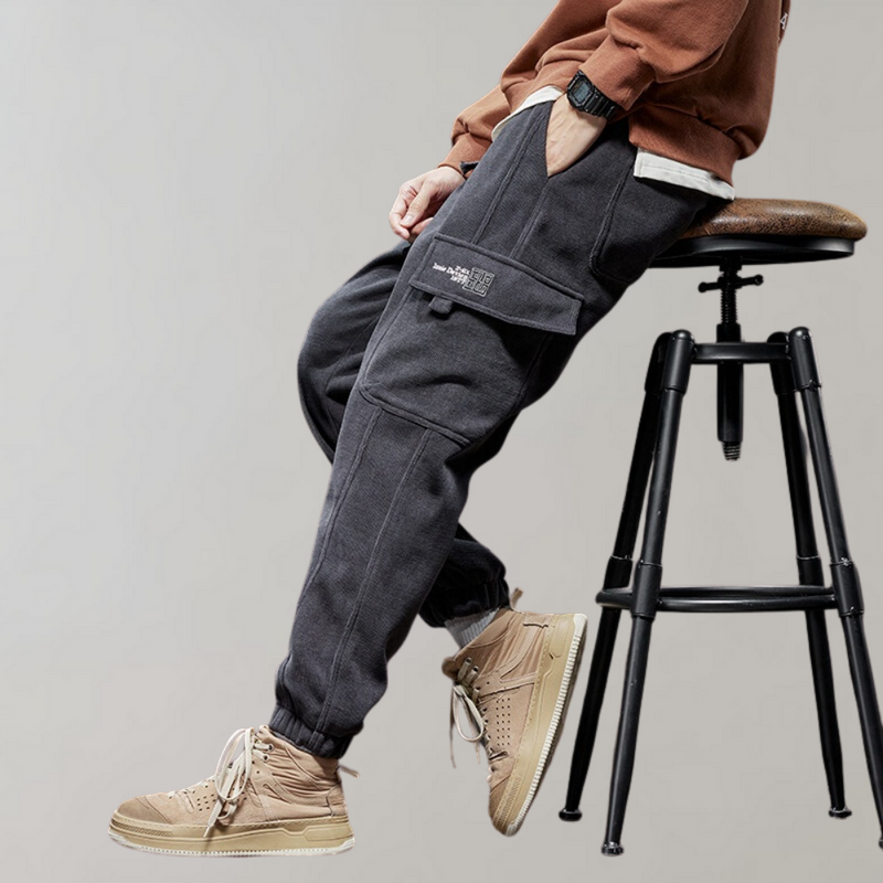 Osvald - Lässige Cord-Cargo-Hose für Herren