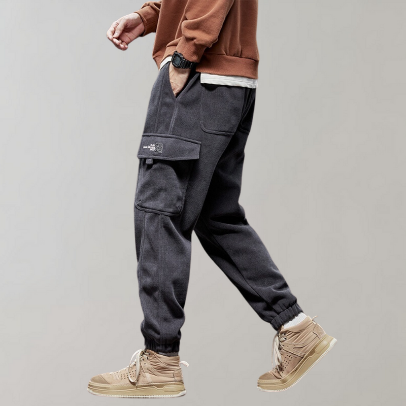 Osvald - Lässige Cord-Cargo-Hose für Herren
