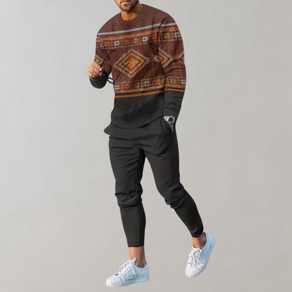 Bequemer Herren Trainingsanzug mit Retrolook