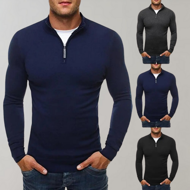 Warme Herren-Hoodie mit Reißverschluss