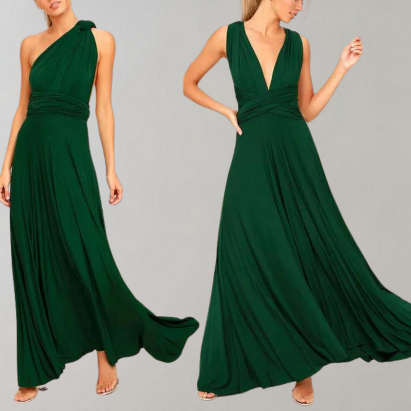 Bequeme und stilvolle Sommer-Wickelkleid für Damen