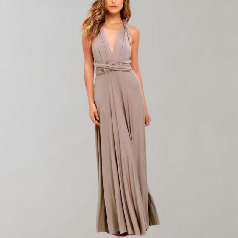 Bequeme und stilvolle Sommer-Wickelkleid für Damen
