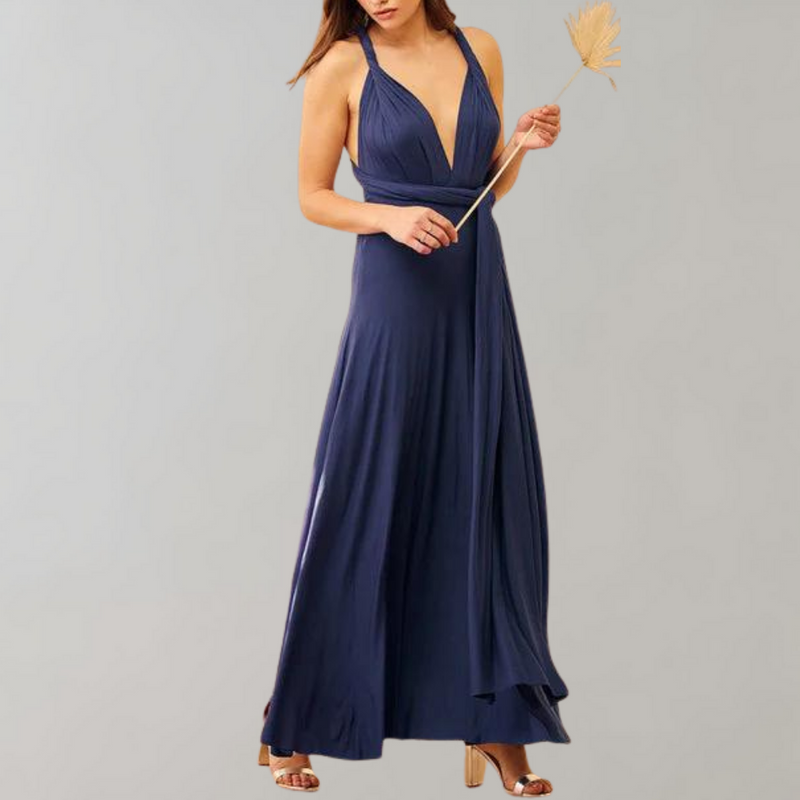 Bequeme und stilvolle Sommer-Wickelkleid für Damen