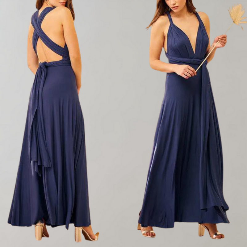 Bequeme und stilvolle Sommer-Wickelkleid für Damen