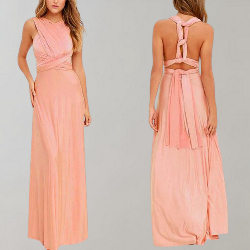 Bequeme und stilvolle Sommer-Wickelkleid für Damen