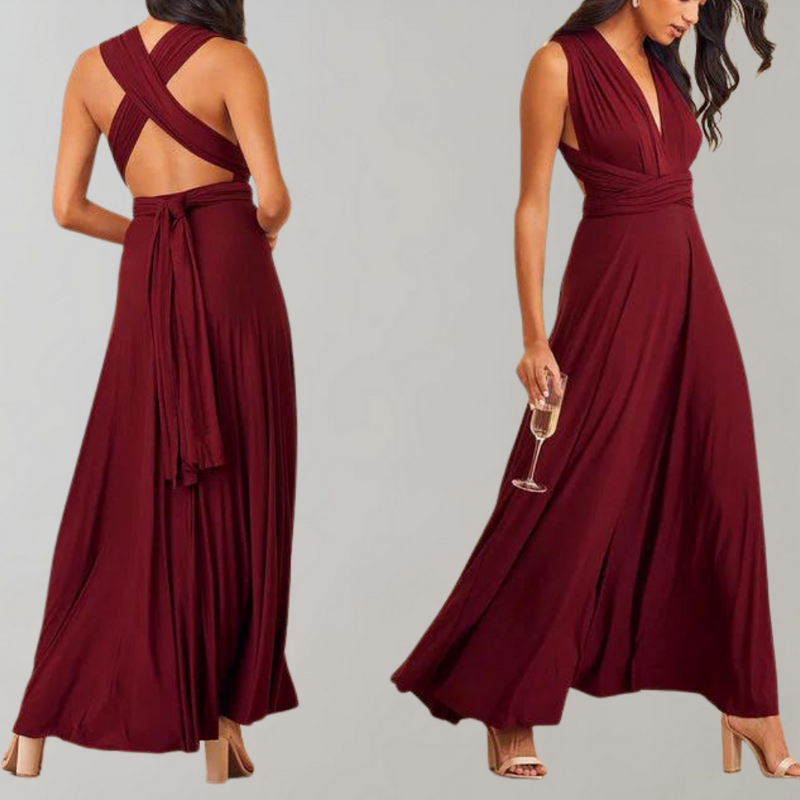 Bequeme und stilvolle Sommer-Wickelkleid für Damen