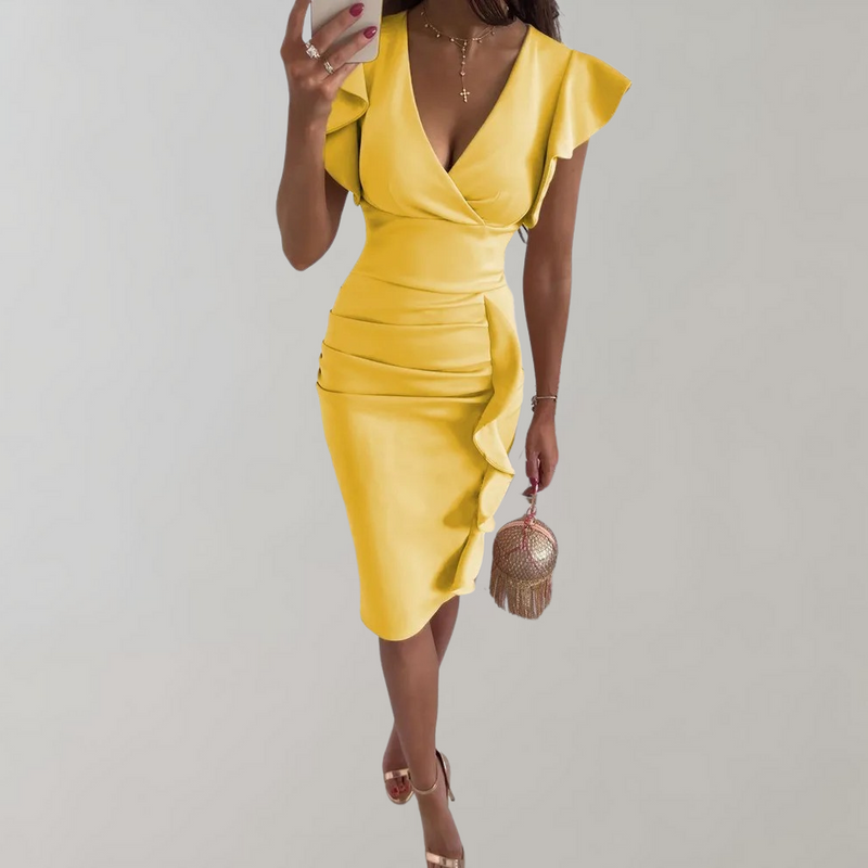 Bequemes und elegantes Sommerkleid mit Blumenmuster