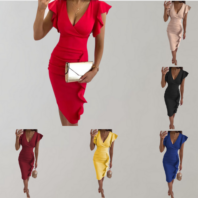 Bequemes und elegantes Sommerkleid mit Blumenmuster