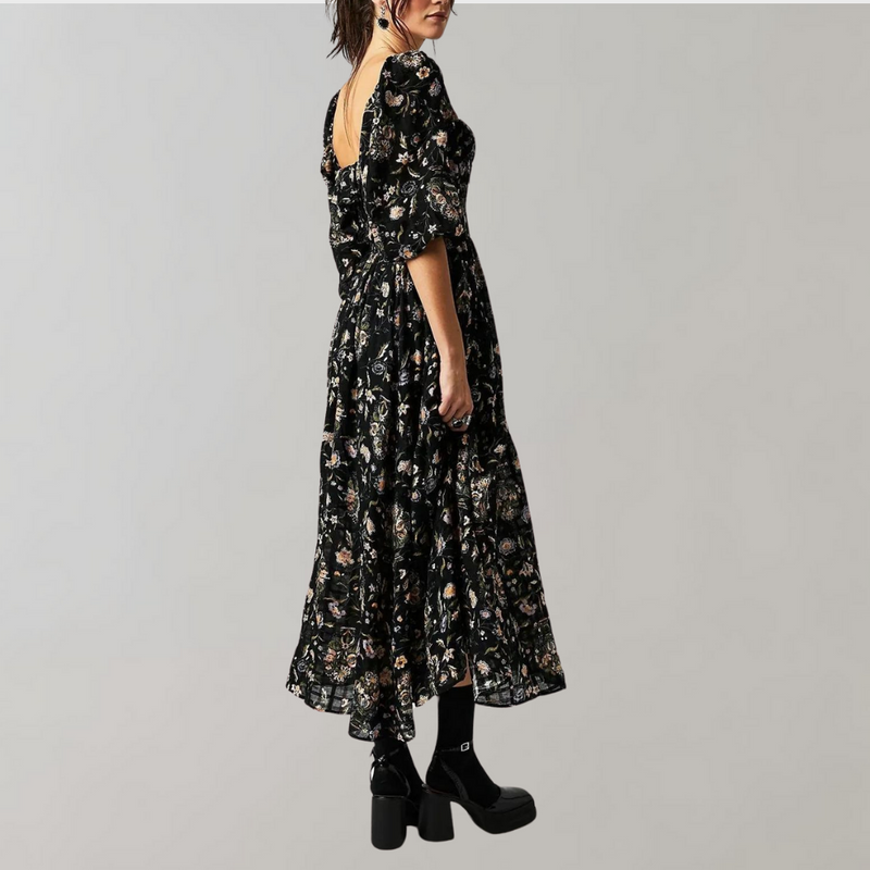 Elegantes Midi-Kleid mit Rüschen für jeden Anlass