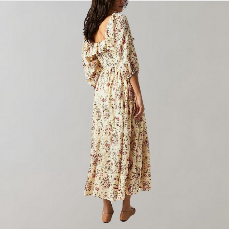 Elegantes Midi-Kleid mit Rüschen für jeden Anlass