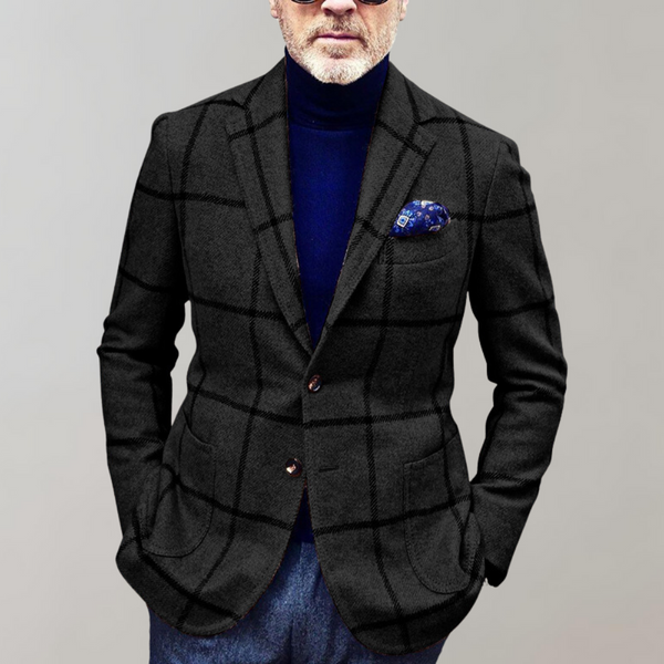 Elegante karierte Herrenblazer