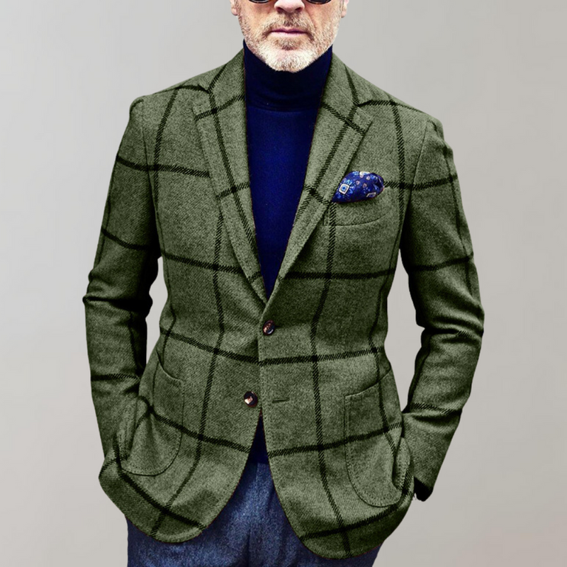 Elegante karierte Herrenblazer