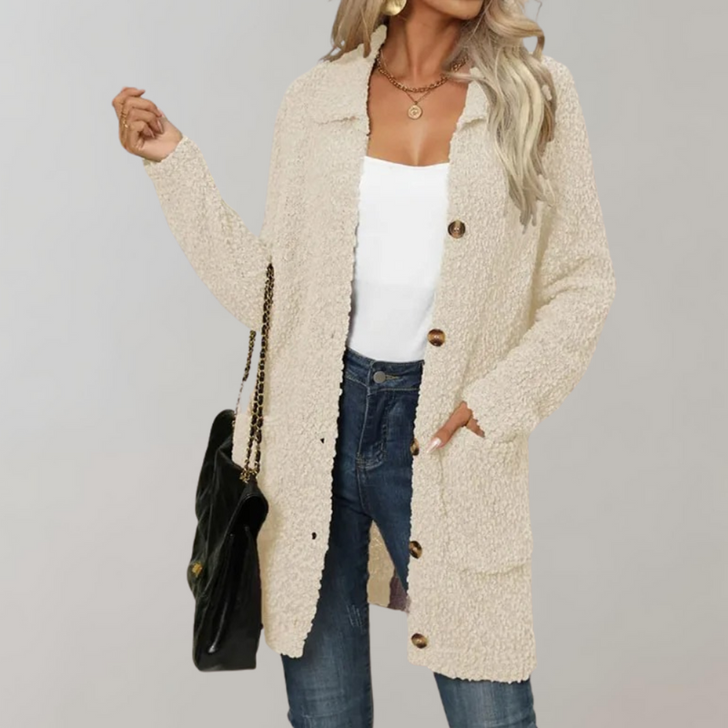 Elegante und bequeme Strickjacke mit Taschen