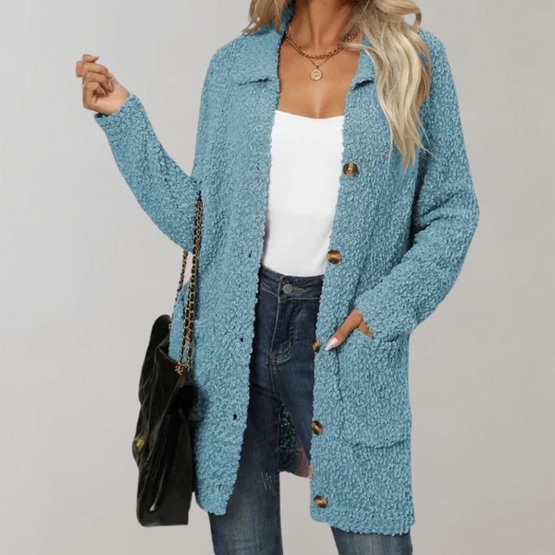 Elegante und bequeme Strickjacke mit Taschen